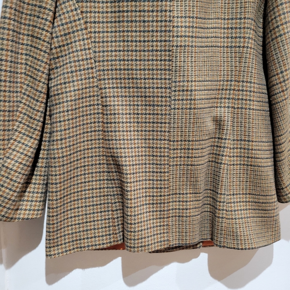 Vtg Patchwork Blazer Large - image 7